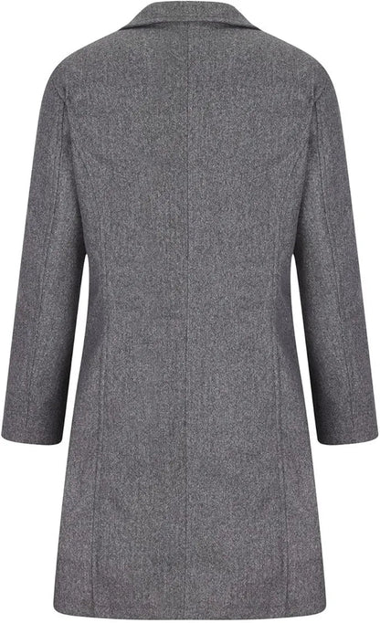 Elegante Wolljacken für Frauen mit stilvollem Kragen im Herbst/Winter