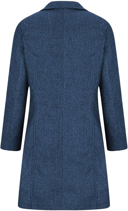 Elegante Wolljacken für Frauen mit stilvollem Kragen im Herbst/Winter