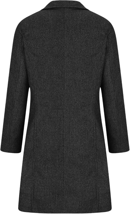 Elegante Wolljacken für Frauen mit stilvollem Kragen im Herbst/Winter