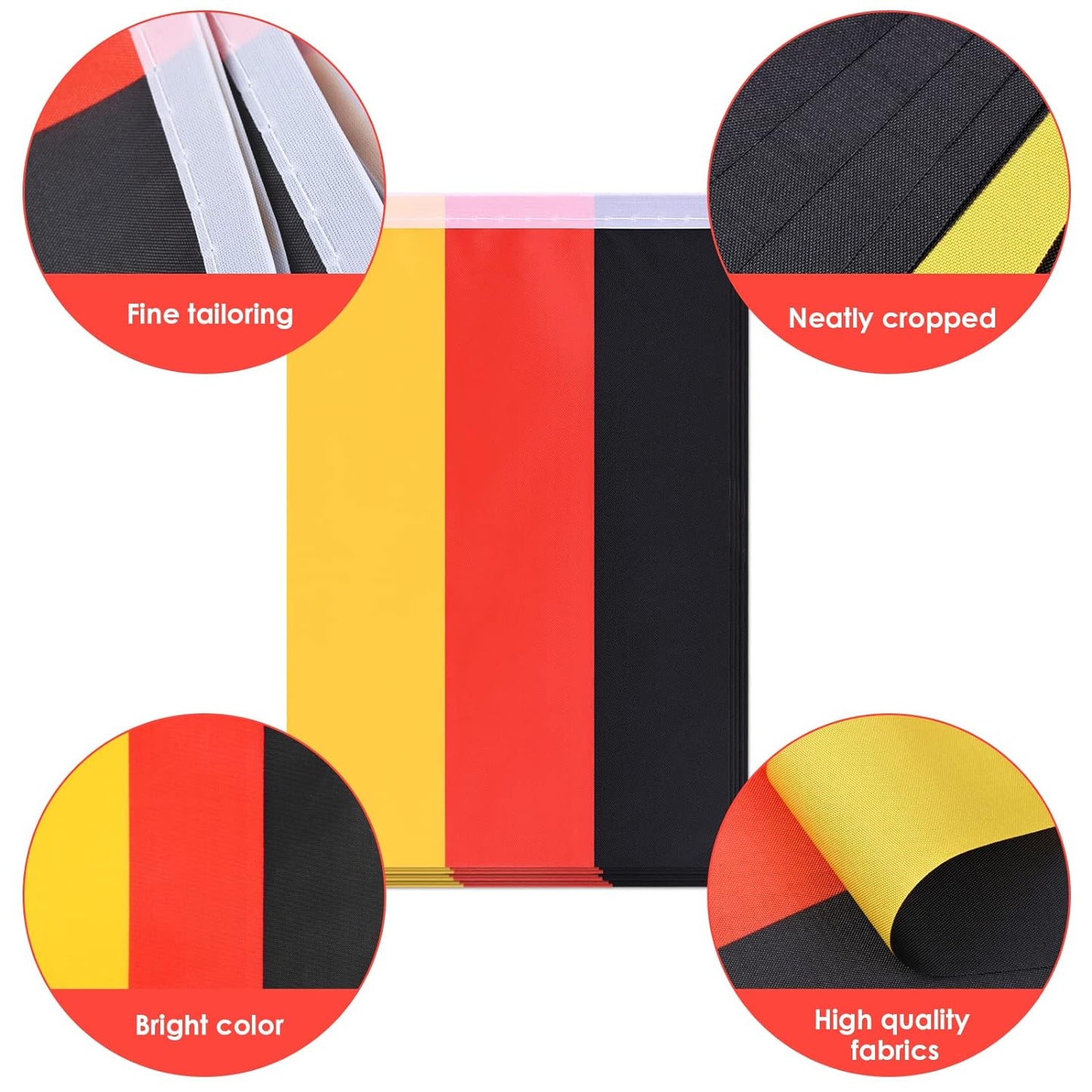 Deutschland-Flaggenkette für die Dekoration der Europameisterschaft 2024