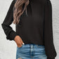 Schwarzes Eleganz-Bluse Marlene