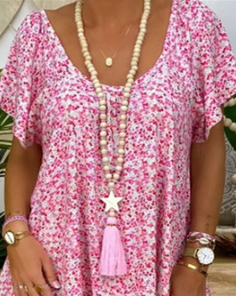 Fiona - Pinkes Casual-Kleid