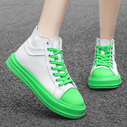 Stylische High-Top Canvas-Sneaker mit Schnürung - Felix