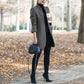 Chic Elegance Wollblazer mit Stehkragen
