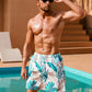 Tropische Schwimmshorts mit Taschen - Noah