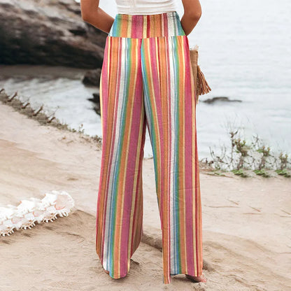 MELINDA - Lange schlankmachende Spätsommer Hose