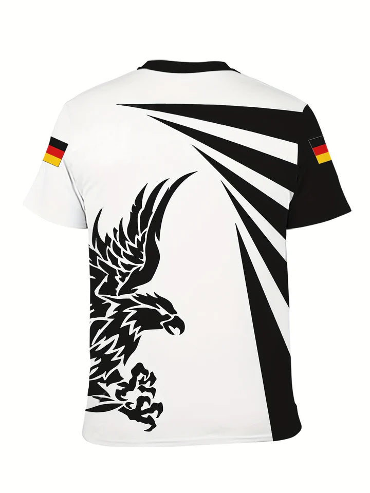 Adrean | deutschland euro 2024 herren fußball trikot mit adler druck