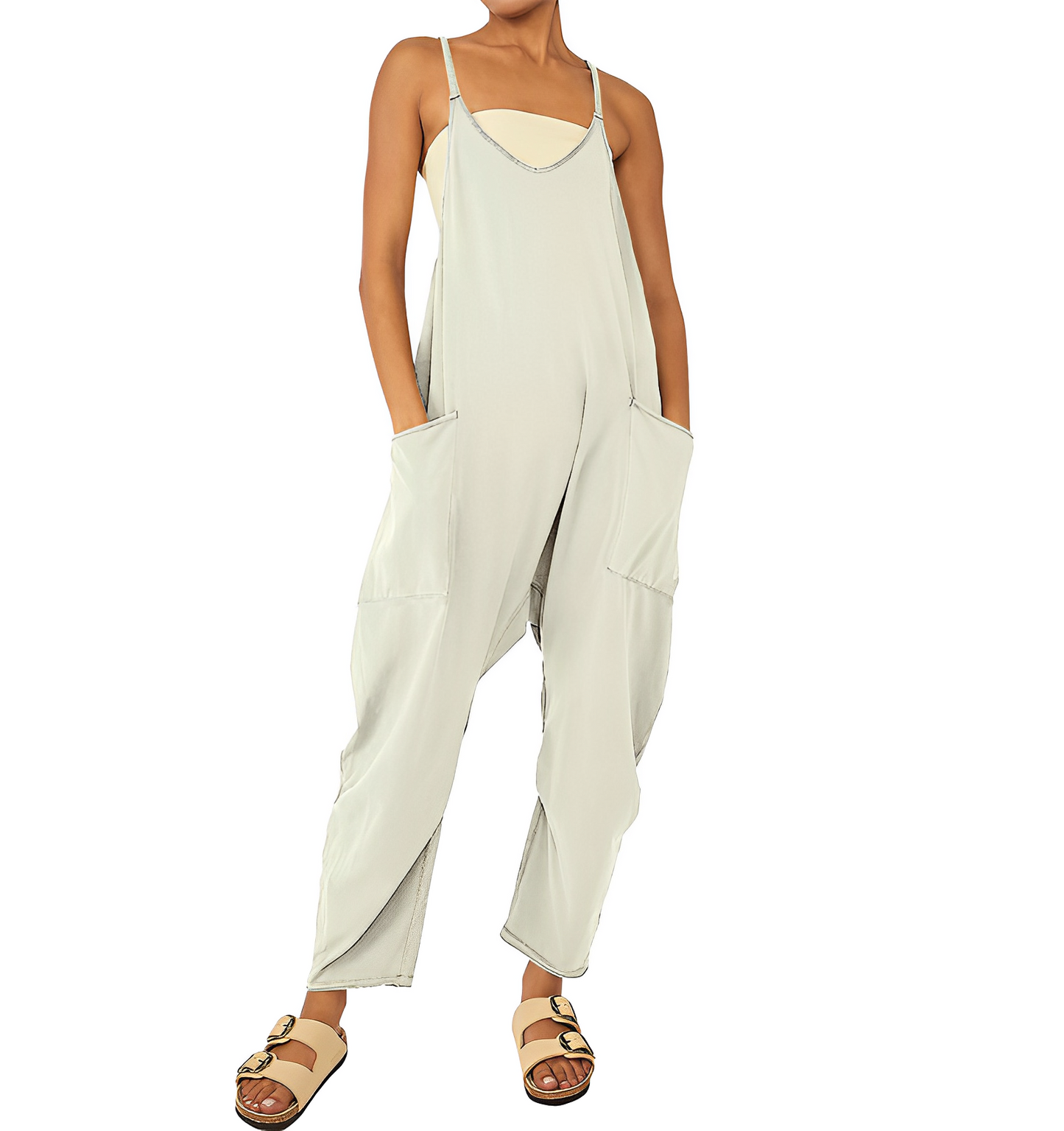 Alexa® - Damen Jumpsuit Weites Bein Strampler