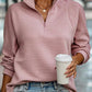 Sharla - Einfarbiges Pullover-Top mit V-Ausschnitt
