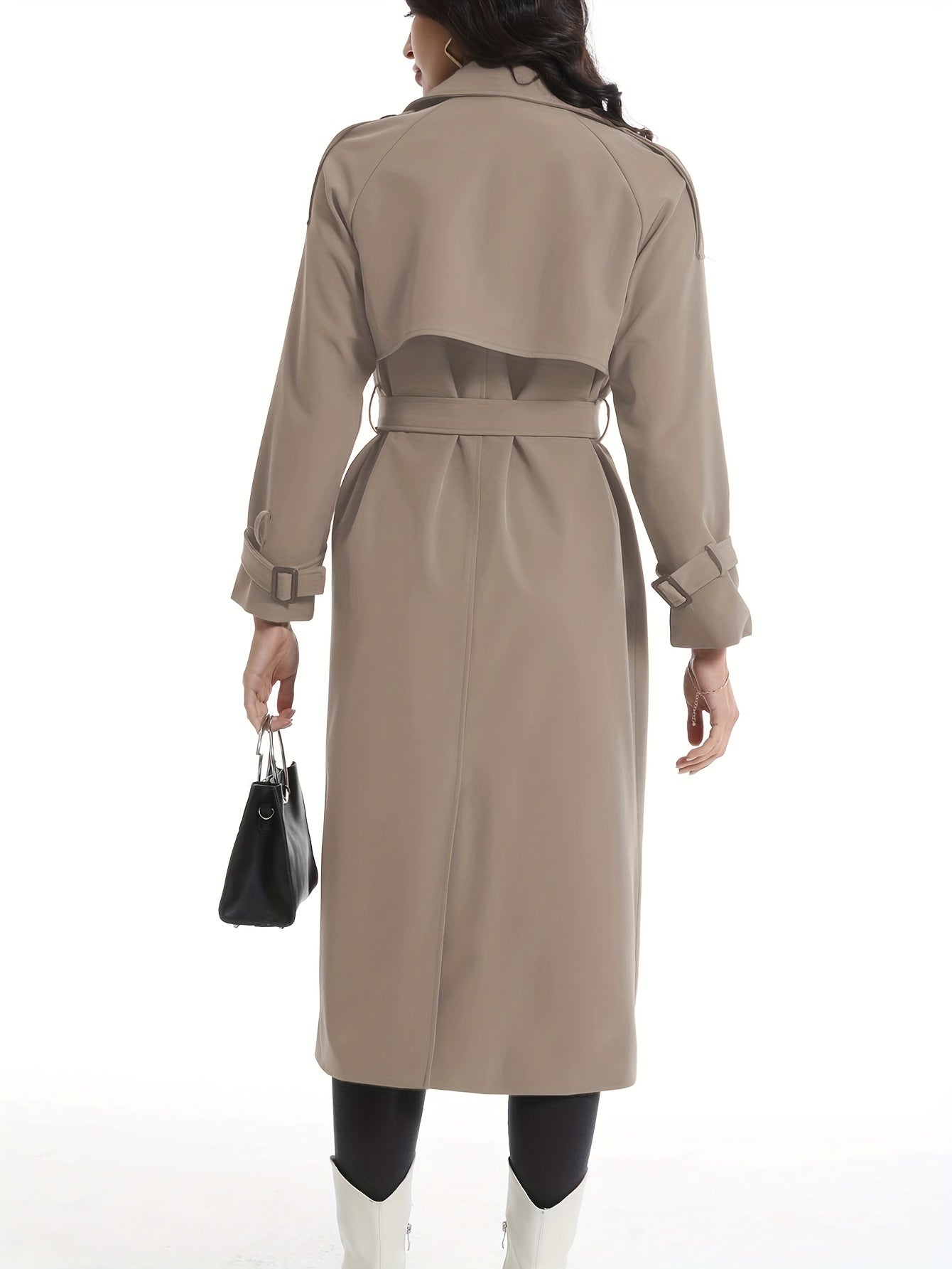 Damen-Trenchcoat mit zweireihigem Verschluss