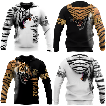 Tiger-Kapuzenjacke für Männer