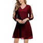 Eva - Rotes Satin Abendkleid