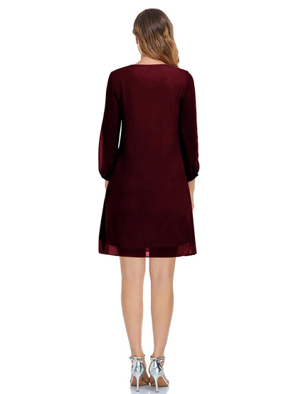 Eva - Rotes Satin Abendkleid