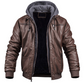 BENJAMIN - Stilvolle Premium Leder-Winter-Jacke mit Kapuze