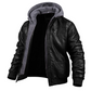 BENJAMIN - Stilvolle Premium Leder-Winter-Jacke mit Kapuze