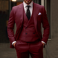 Christopher - 3-teiliges set für herren bestehend aus schlichtem business-blazer, weste und hose