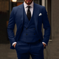 Christopher - 3-teiliges set für herren bestehend aus schlichtem business-blazer, weste und hose