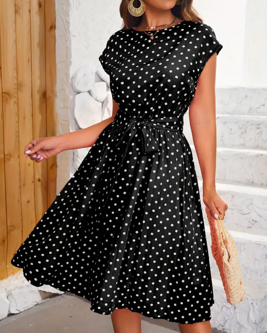 RETRO CHIC  - Schönes Vintage Polka Kleid für den Frühling/Sommer