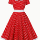 RETRO CHIC  - Schönes Vintage Polka Kleid für den Frühling/Sommer