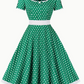 RETRO CHIC  - Schönes Vintage Polka Kleid für den Frühling/Sommer