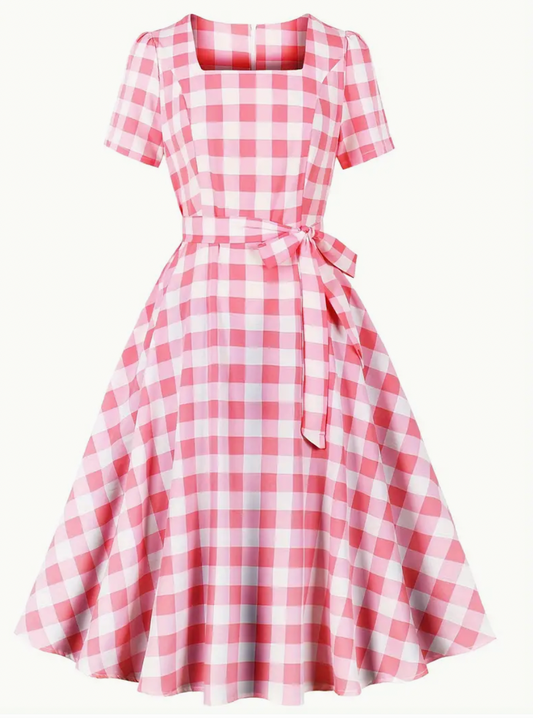 RETRO CHIC  - Schönes Vintage Polka Kleid für den Frühling/Sommer