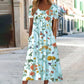 Charlotte - Blumiges Midi-Sommerkleid Weiß