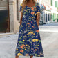 Charlotte - Blumiges Midi-Sommerkleid Weiß