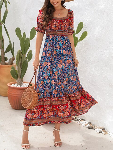 Hannah | Langes Bohemian-Kleid