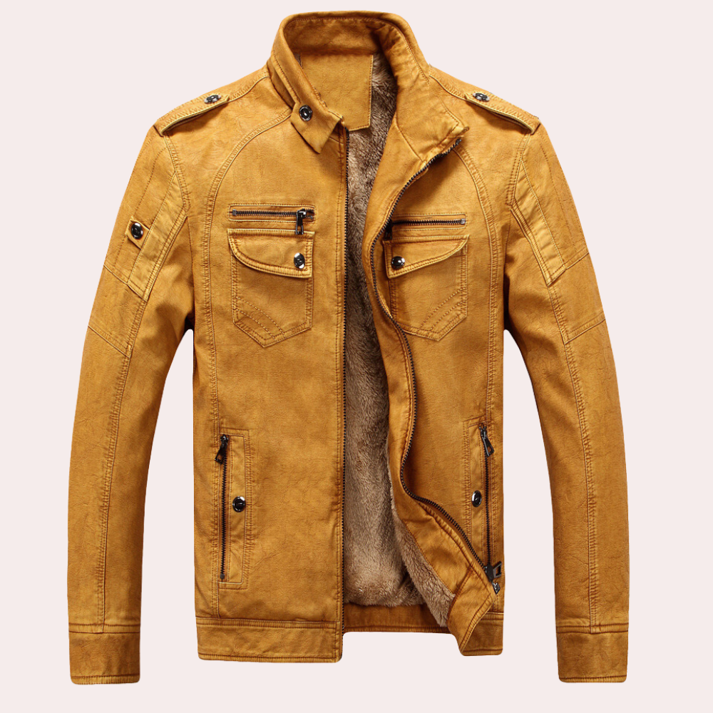 Modische Herren Lederjacke