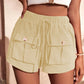 ALISHA - Lässige Cargo-Shorts mit elastischer Taille
