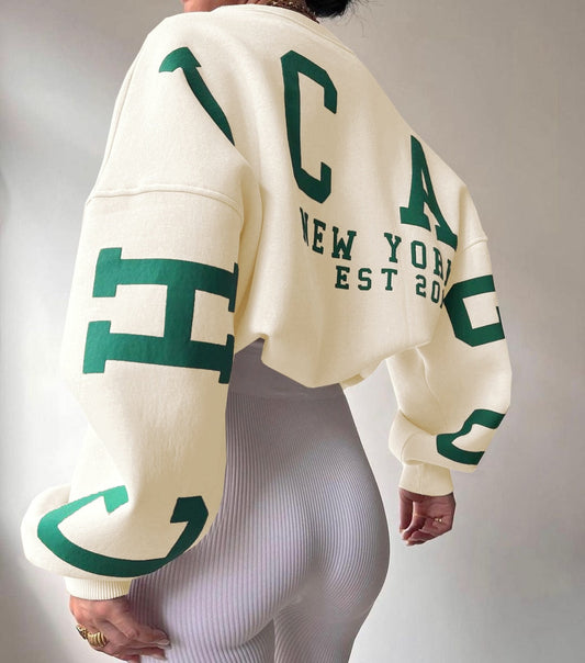 Clarissa | Lässiges Sweatshirt mit Buchstabenmuster