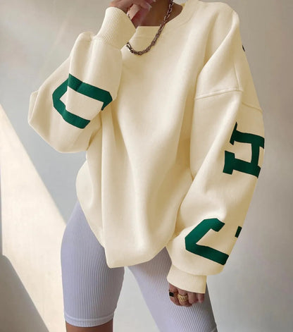 Clarissa | Lässiges Sweatshirt mit Buchstabenmuster