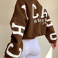 Clarissa | Lässiges Sweatshirt mit Buchstabenmuster