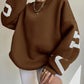 Clarissa | Lässiges Sweatshirt mit Buchstabenmuster