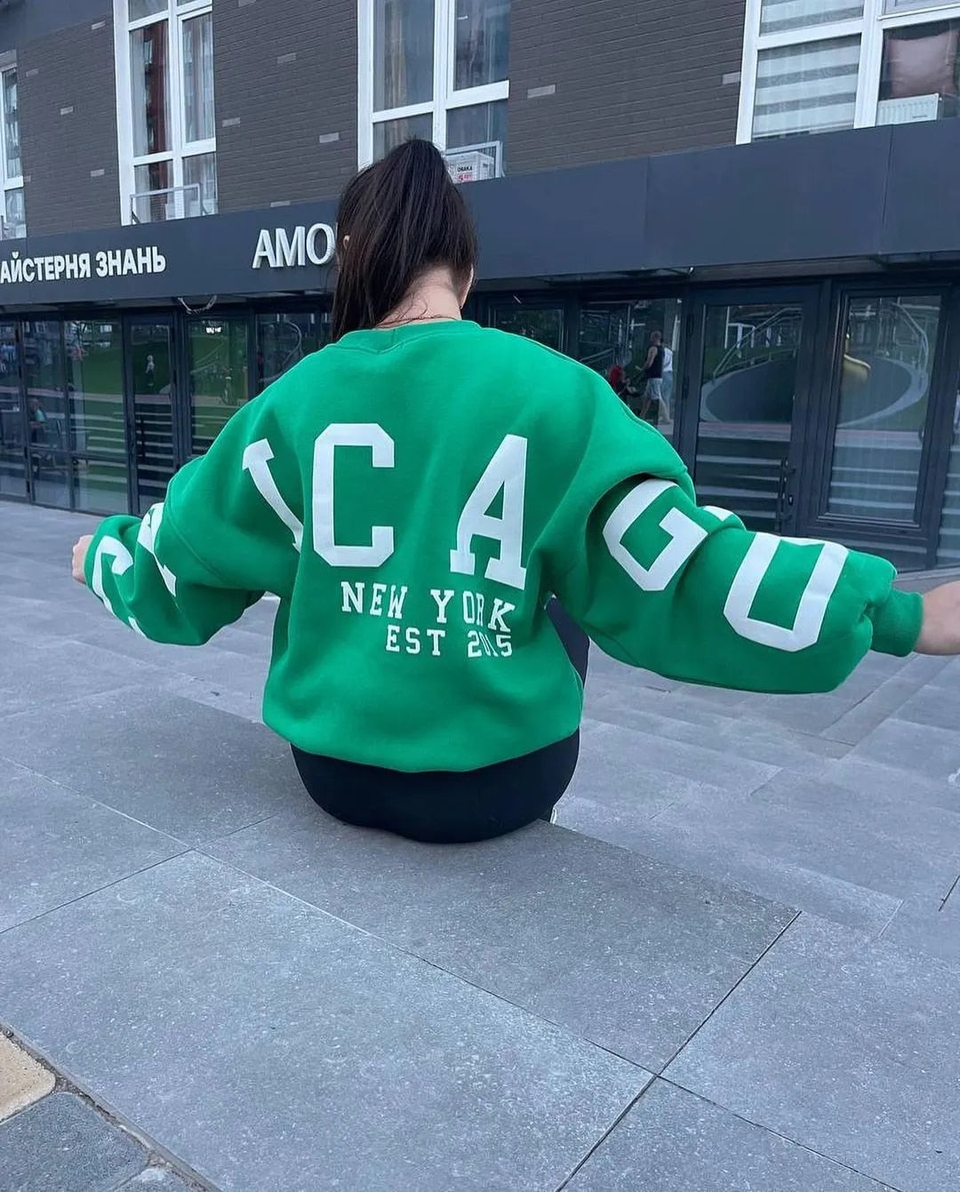 Clarissa | Lässiges Sweatshirt mit Buchstabenmuster