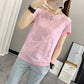 Blaues Camouflage-T-Shirt - Kim