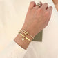 Amelia München - 3 Luxe-Armband-Set aus Edelstahl