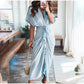 Clara - Roséfarbenes Hemdkleid mit Bandage