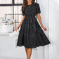 Charlotte - Graues Tupfenkleid im Retro-Stil