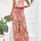 Breanna - Blumiger Weitbein-Jumpsuit