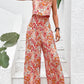 Breanna - Blumiger Weitbein-Jumpsuit