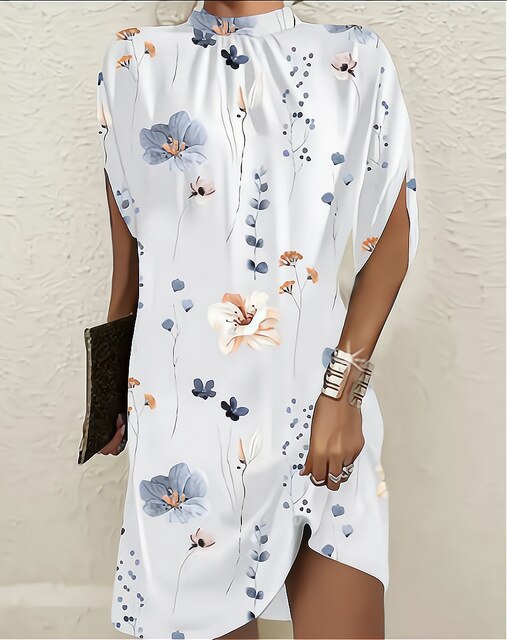Cielo - mode kleid mit fledermausärmeln