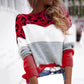 Strickpullover mit kontrastierenden Farben