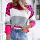 Strickpullover mit kontrastierenden Farben