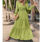 Amelie - Elegantes Maxikleid in Schwarz