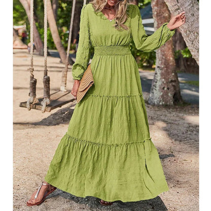 Amelie - Elegantes Maxikleid in Schwarz