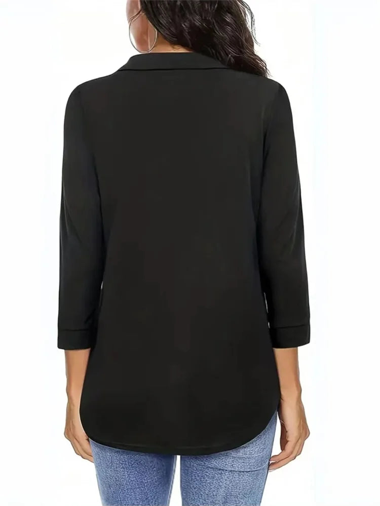 Schwarzes Arm-Shirt - Lena