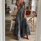 Amelie - Elegantes Maxikleid in Blautönen