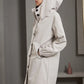Damen-Windbreaker-Trenchcoat mit einreihigem Design