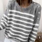 FallStil® - Schicker gestreifter Langarmpullover